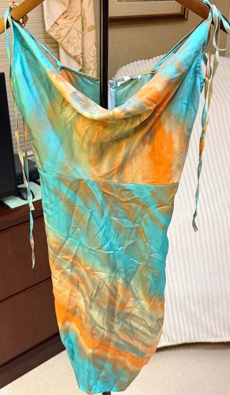 Fashion Nova Sparks Are Flying Satin Mini Dress